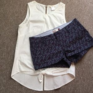 Printed dress shorts